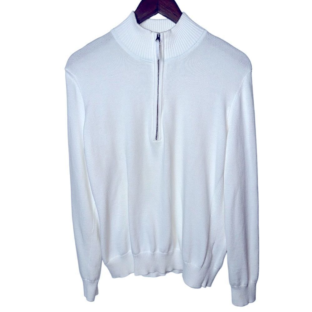 Foxcroft Women's 1/4 Zip Soft Knit Pullover Sweater Size XL